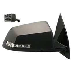 GM TRUCKS & VANS ACADIA / ACADIA LIMITED DOOR MIRROR RIGHT (Passenger Side) PWR/HTD/M-FOLD/SIGNAL(W/BLIND SPOT MIRROR) (PTM) OEM#20879275 2012 PL#GM1321383