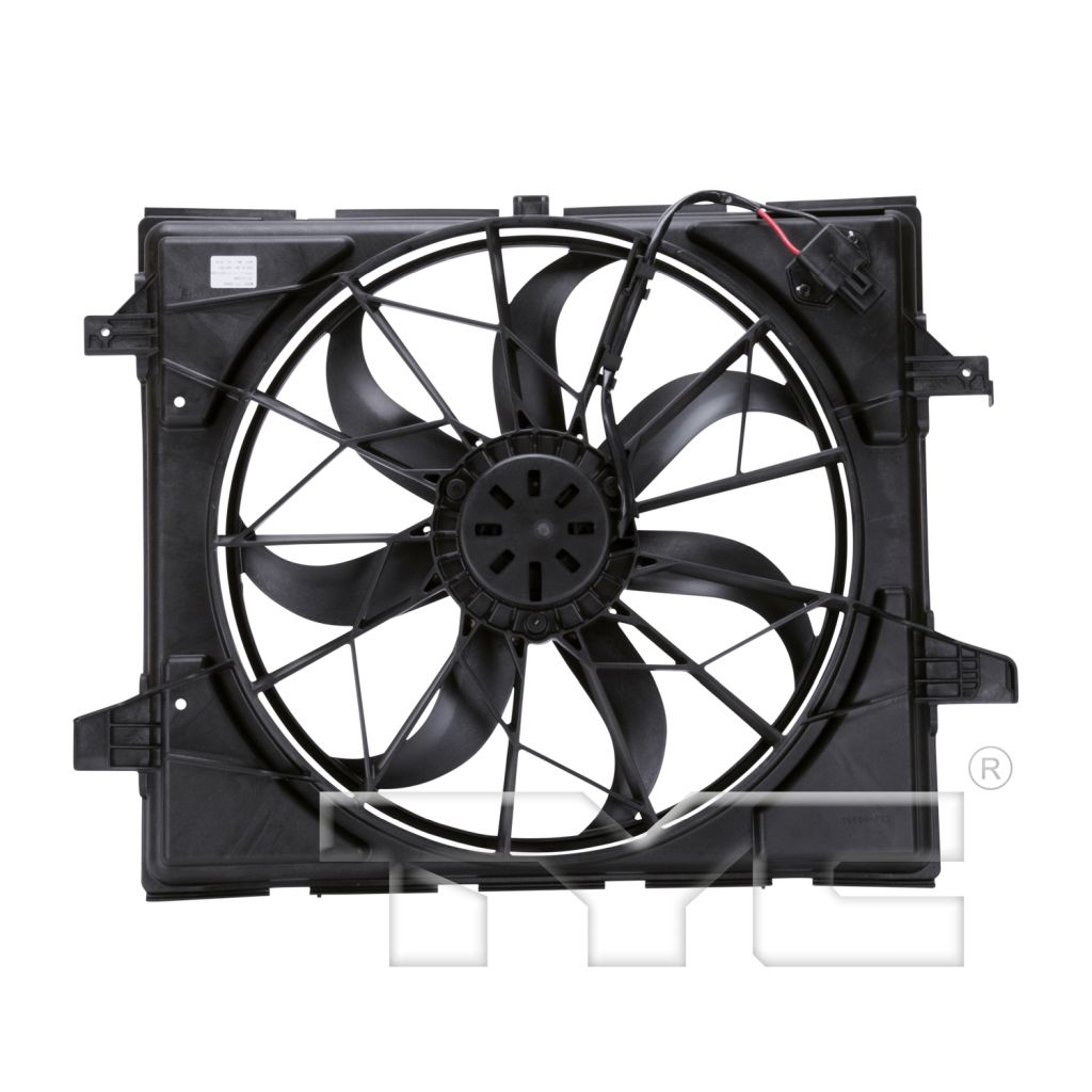 JEEP GRAND CHEROKEE RADIATOR FAN ASSEMBLY (3.6L / 5.7L )(STD DUTY) OEM#55037992AD 2014-2022 PL#CH3115170