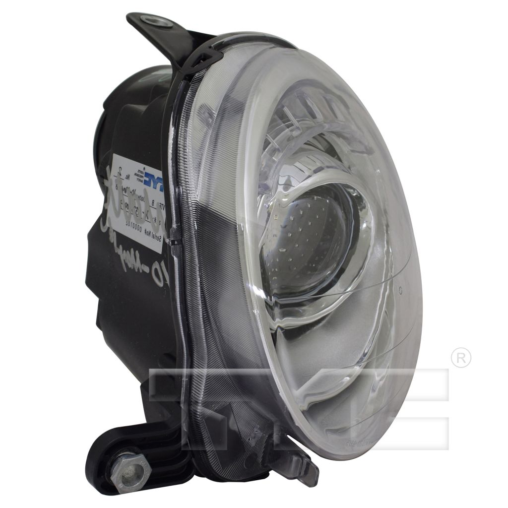 FIAT 500 2DOORS (FIAT) HEAD LAMP ASSEMBLY LEFT (Driver Side) (CHROME BEZEL)(PROJECTOR) **CAPA** OEM#5182429AE 2012-2019 PL#FI2502100C