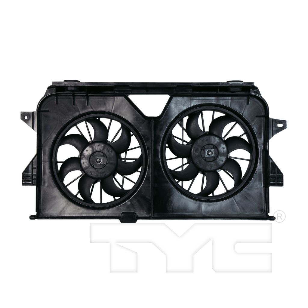 CHRYSLER TOWN & COUNTRY RADIATOR & A/C FAN ASSEMBLY (FROM 1/31/05)(DUAL FAN) OEM#4677695AA 2005-2007 PL#CH3115145