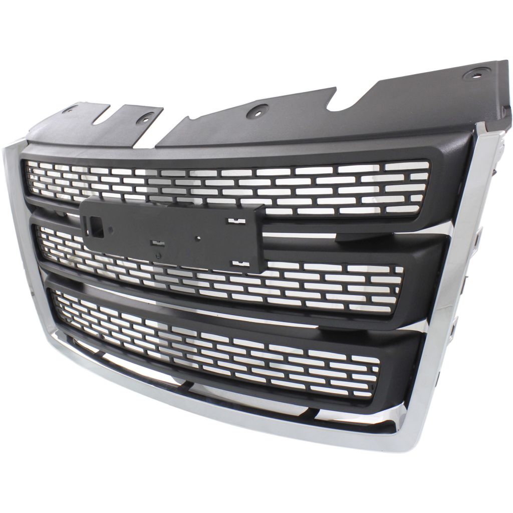 GM TRUCKS & VANS TERRAIN /TERRAIN DENALI (GMC) GRILLE ASSY CHROME FRAME/BLACK INNER (WO/CHROME PKG)(EXC DENALI)**CAPA** OEM#22764303 2010-2015 PL#GM1200630C