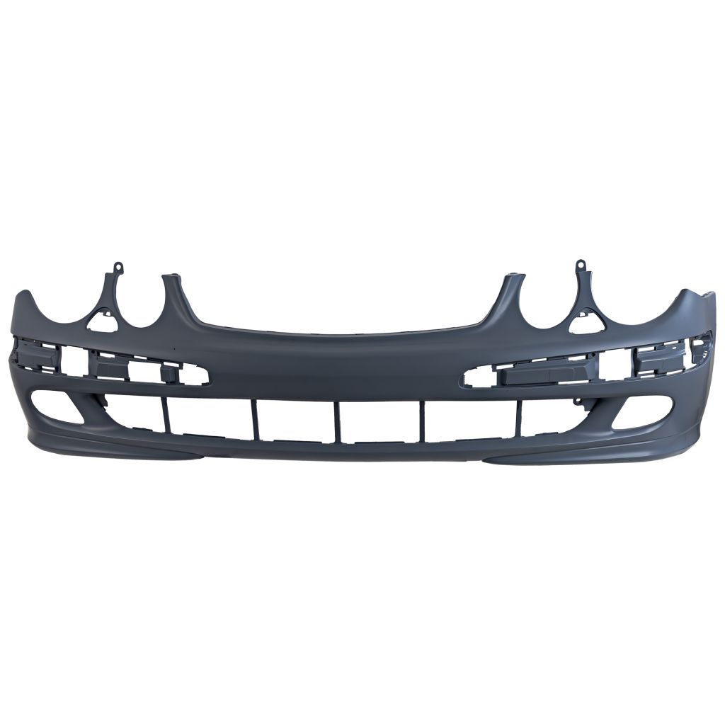 MERCEDES-BENZ E-CLASS (211) (SEDAN /WAGON 04-09) FRONT BUMPER COVER PRIMED (W/ HEAD/LAMP Washer)(W/Sport OR W/Appearance Pkg)(WO/AMG) OEM#2118800240 2003-2006 PL#MB1000227