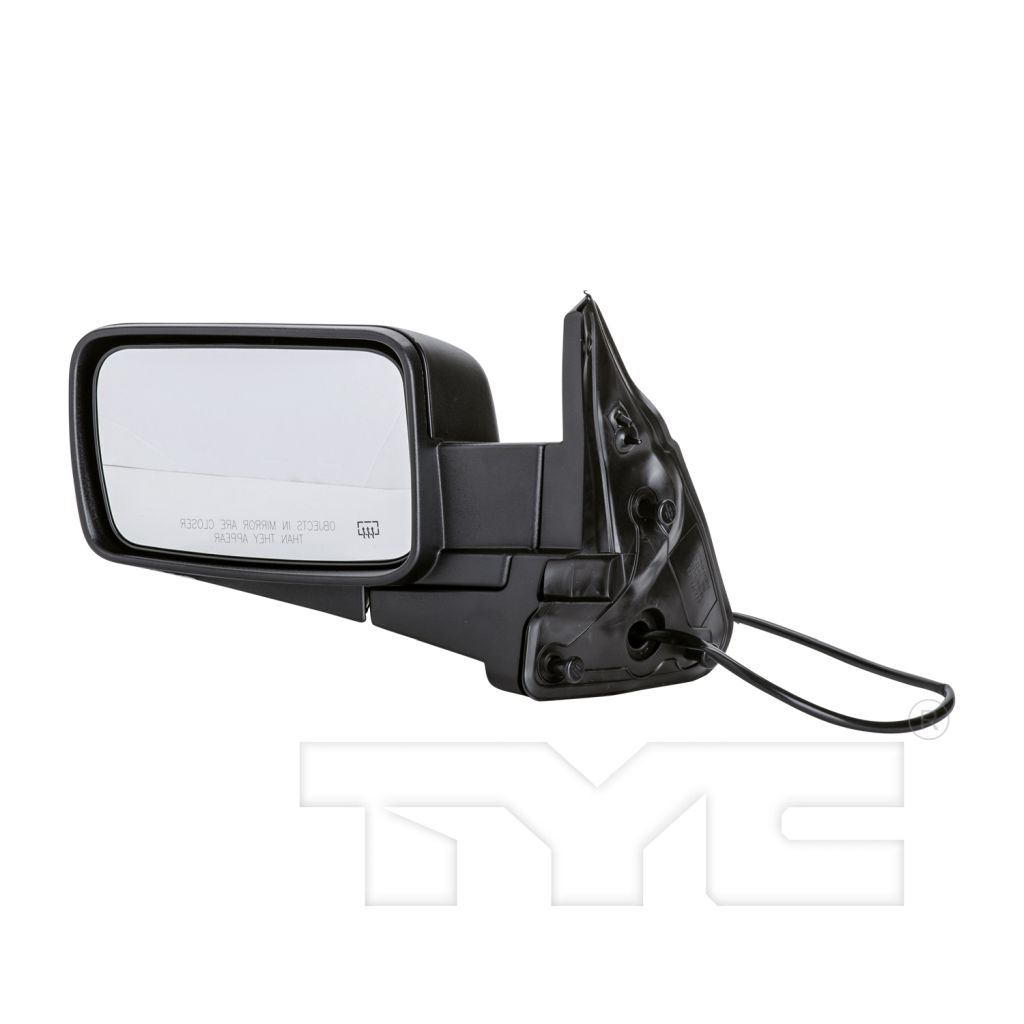 JEEP COMMANDER DOOR MIRROR LEFT (Driver Side) POWER/HEATED (TXT-BLK)(FOLD)(W/O Memory) OEM#55396637AD 2006-2010 PL#CH1320267