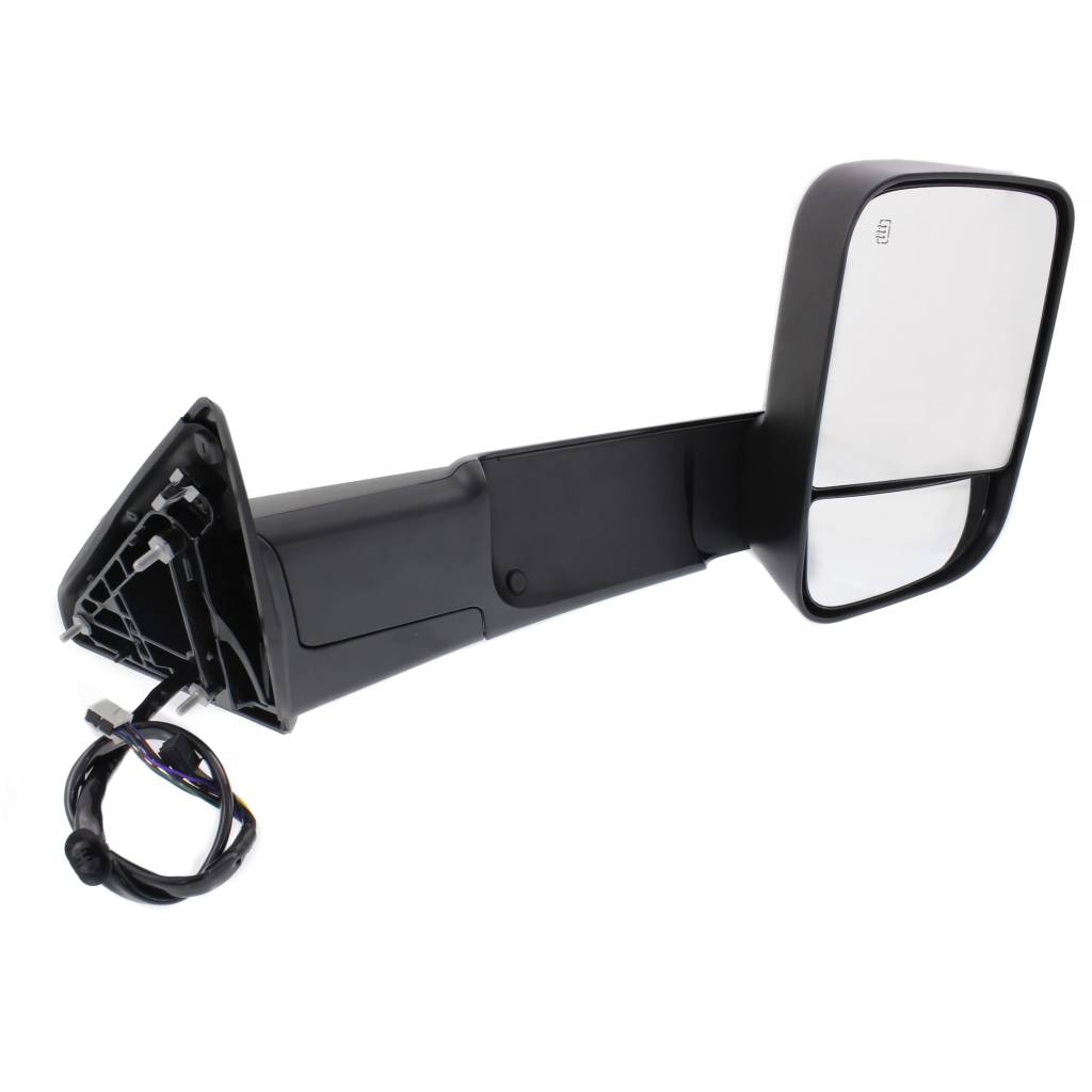 DODGE TRUCKS & VANS DODGE/PU (R2500/3500) DOOR MIRROR RIGHT (Passenger Side) PWR/HTD/SIGNAL/PUDDLE/MEMORY/PWR-FOLD(BLACK)(TOW TYPE) OEM#68412884AC 2015-2018 PL#CH1321402