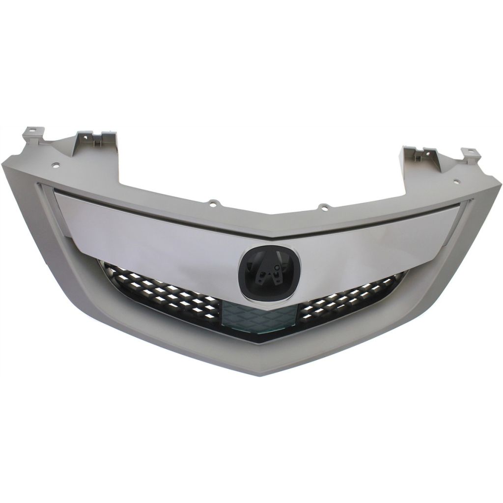 ACURA MDX GRILLE ASSEMBLY CHROME SATIN NICKEL/BLK (W/SENSOR BELOW EMBLEM) OEM#75100STXA12 2010-2013 PL#AC1200119