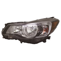 SUBARU IMPREZA 2.0 HEAD LAMP ASSEMBLY LEFT (Driver Side) (HALOGEN) BLACK **CAPA** OEM#84001FJ330 2015-2016 PL#SU2502155C