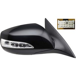 HYUNDAI GENESIS COUPE DOOR MIRROR RIGHT (Passenger Side) PWR/HTD/SIGNAL OEM#876202M130 2010-2016 PL#HY1321193