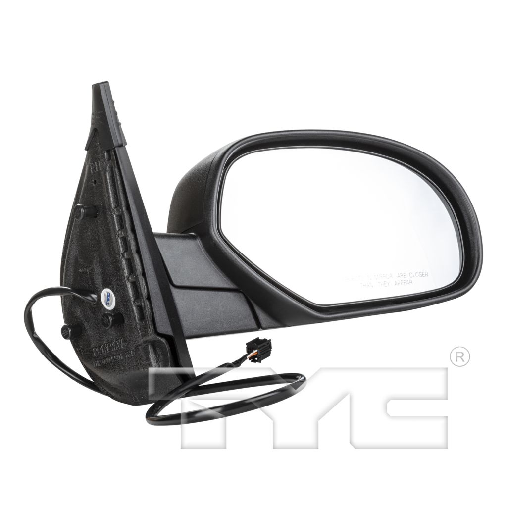 GM TRUCKS & VANS SIERRA/PU 2500/3500 (GMC) DOOR MIRROR RIGHT (Passenger Side) POWER/HEATED (WO/PUDDLE LAMP)(TEXT CVR)(WO/TRAILER TOW) OEM#20809948 2011-2014 PL#GM1321325