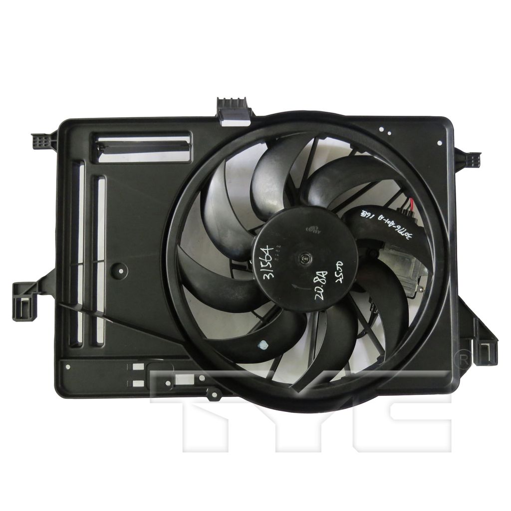 FORD FOCUS SEDAN RADIATOR FAN ASSEMBLY LEFT (Driver Side) (SE 1.0L TURBO)(SINGLE) OEM#CV6Z8C607L 2015-2018 PL#FO3115209