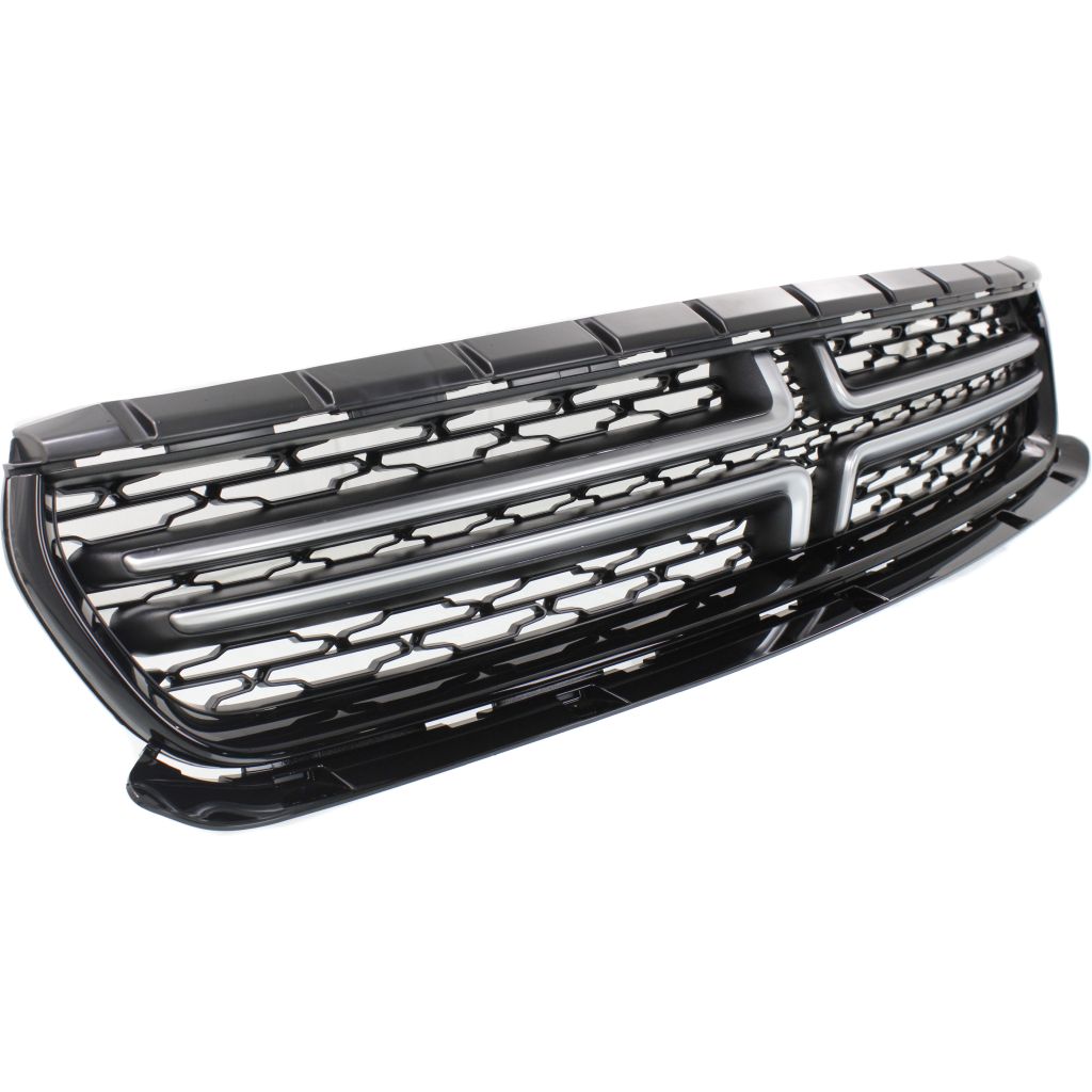 DODGE CHARGER GRILLE GLOSS-BLACK W/SATIN NICKEL CHROME (WO/HOOD SCOOP) OEM#5PP34SZ7AB 2015-2023 PL#CH1200391