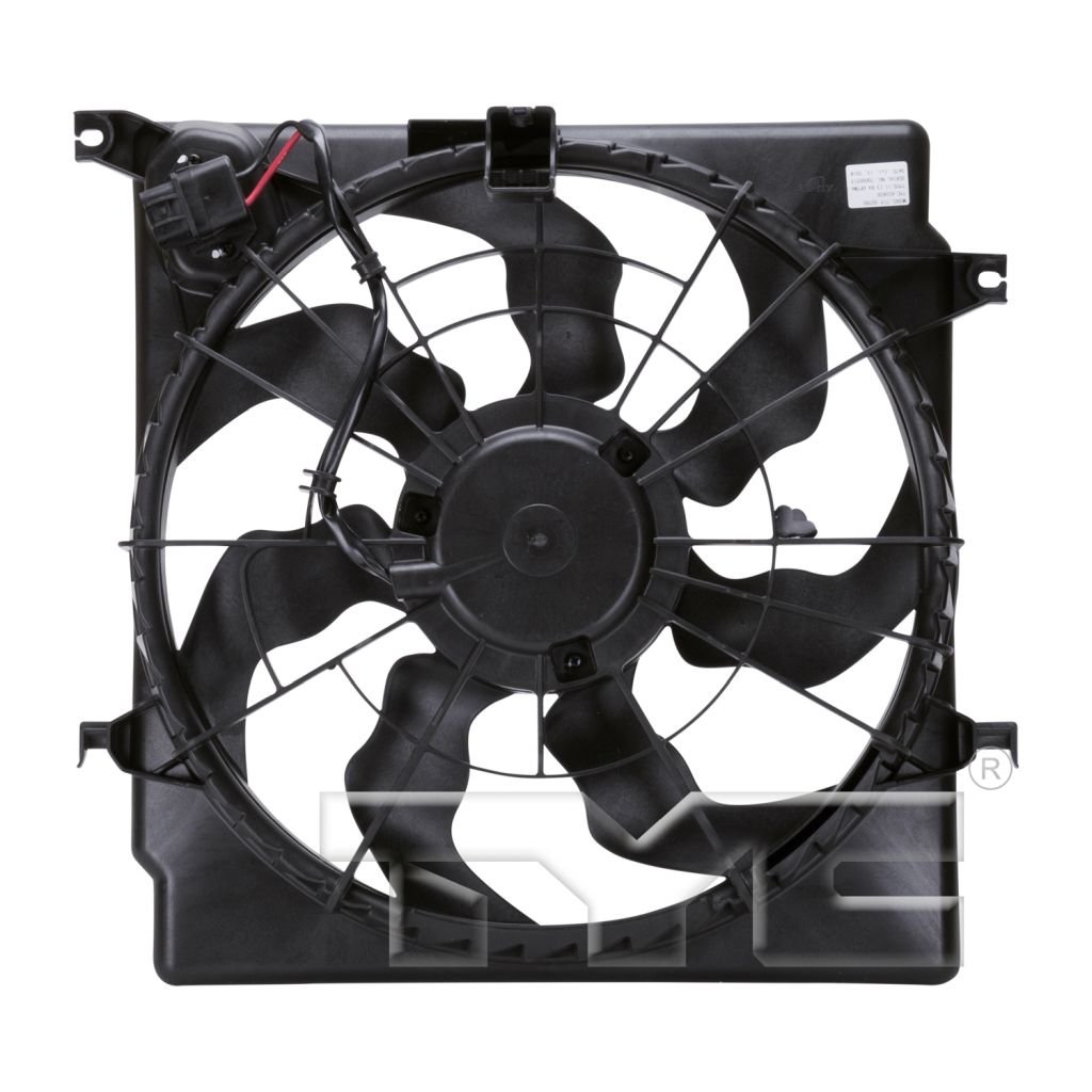 HYUNDAI SONATA RADIATOR & A/C FAN ASSEMBLY (2.0L)(TURBO)(SINGLE FAN) OEM#253803Q280 2011-2013 PL#KI3115135