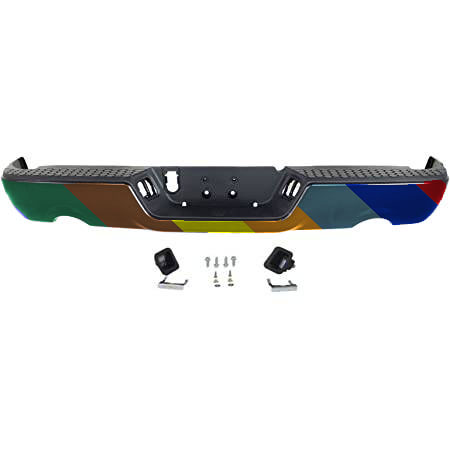 DODGE TRUCKS & VANS DODGE/PU (R1500) STEP BMPER ASSEMBLY BLACK (DUAL EXHAUST)(WO/SENSOR) OEM#68049779AB-PFM (P) 2013-2022 PL#CH1103123