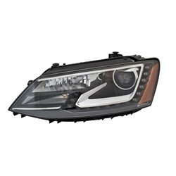 VOLKSWAGEN JETTA SEDAN (EXC GLI) HEAD LAMP ASSEMBLY LEFT (Driver Side) (BI-XENON) OEM#5C7941751D 2013-2016 PL#VW2502153