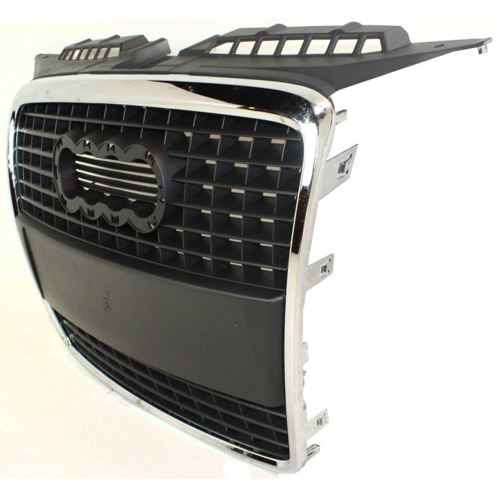 AUDI A3 GRILLE ASSY BLACK W/CHROME OUTER MLDG (WO/SPORT) OEM#8P4853651AVMZ 2006-2008 PL#AU1200115