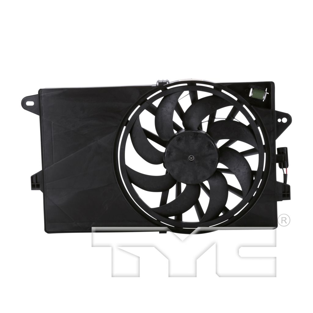 FIAT 500 2DOORS (FIAT) RADIATOR & A/C FAN ASSY (W/AC) OEM#68184569AC 2012-2019 PL#FI3115100