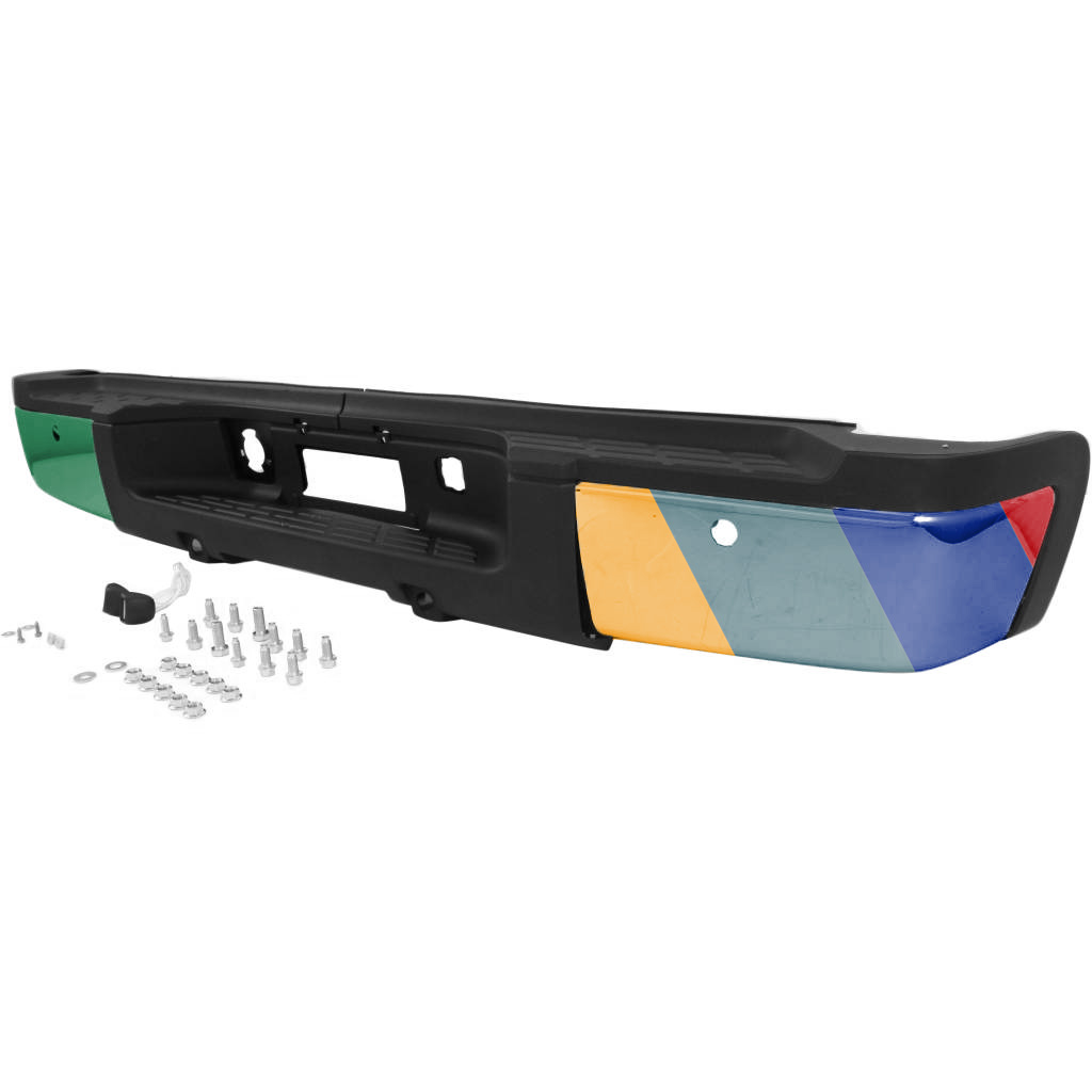 GM TRUCKS & VANS SIERRA/PU 2500/3500 (GMC) STEP BUMPER ASSEMBLY CHR(SINGLE REAR WHEEL) (W/SENSOR) OEM#20899361-PFM 2007-2010 PL#GM1103151