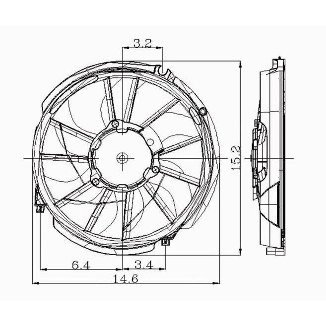 MERCURY SABLE RADIATOR FAN ASSEMBLY LEFT (Driver Side) OEM#F8DZ8C607AC 2000-2005 PL#FO3115107
