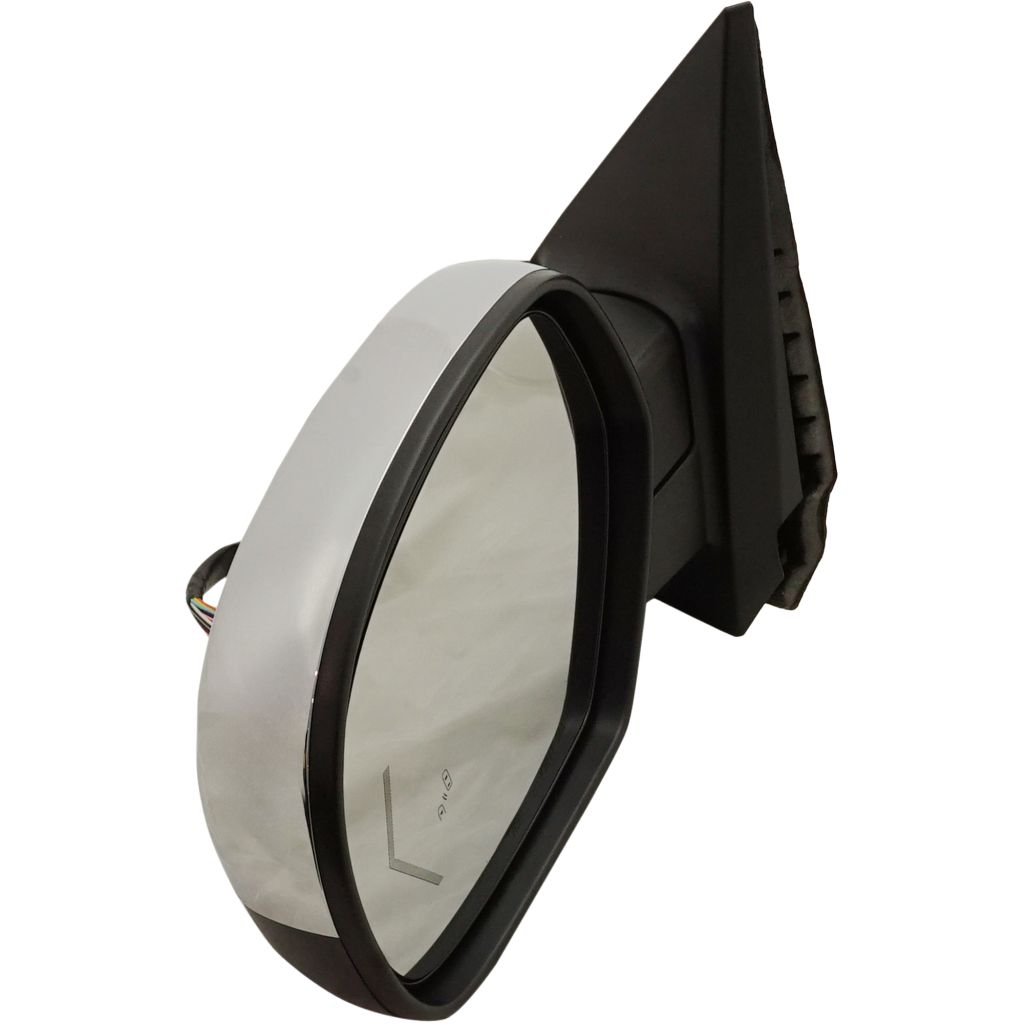 GM TRUCKS & VANS YUKON/DENALI (GMC) DOOR MIRROR LEFT (Driver Side) PWR/HTD/PUDDLE LAMP/SIGNAL/MEMORY/P-FOLD (WO/BLIS)(CHROME CVR) OEM#20756774-PFM 2009-2014 PL#GM1320525