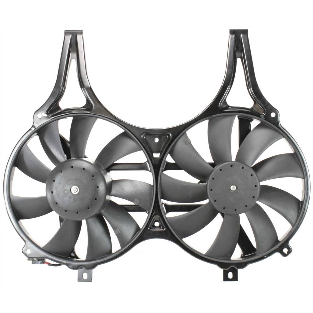 MERCEDES-BENZ E-CLASS (210) (SEDAN /WAGON ) RADIATOR & A/C FAN ASSY OUTER (E430/E55)(DUAL FAN)(W/O SHROUD) OEM#0015003893 2000-2002 PL#MB3115109