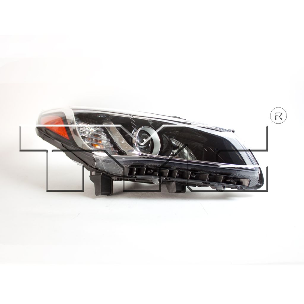 HYUNDAI SONATA HEAD LAMP ASSEMBLY RIGHT (Passenger Side) (HALOGEN)(EXC SE/ECO)(LED DRL IN BMPER) **CAPA** OEM#92102C2000 2015-2017 PL#HY2503183C