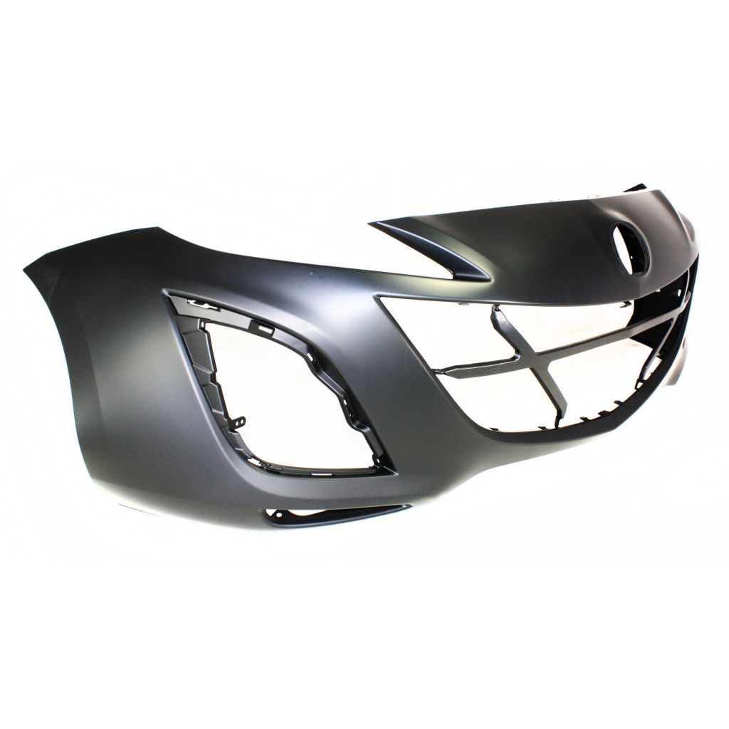 MAZDA MAZDA3 FRONT BUMPER COVER PRIMED (2.0L /2.5L)(MESH TYPE FOG COVER)**CAPA** OEM#BBN250031KBB 2010-2011 PL#MA1000224C