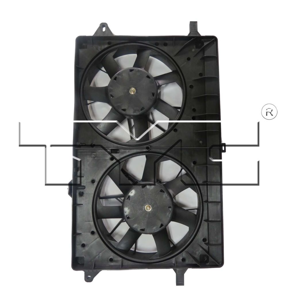 CHEVROLET VOLT RADIATOR & A/C FAN ASSEMBLY (WO/HARNESS) OEM#23204068 2011-2015 PL#GM3115258