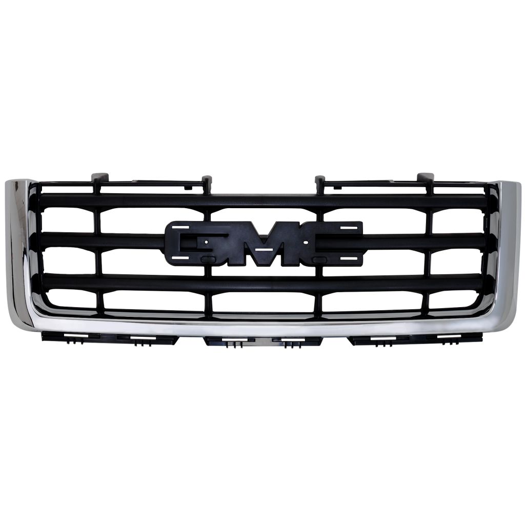 GM TRUCKS & VANS SIERRA/PU 1500 HYBRID (GMC) GRILLE ASSEMBLY CHR/BLK(CHR FRAME/ 3 BLACK BAR) OEM#22761792 2009-2012 PL#GM1200573