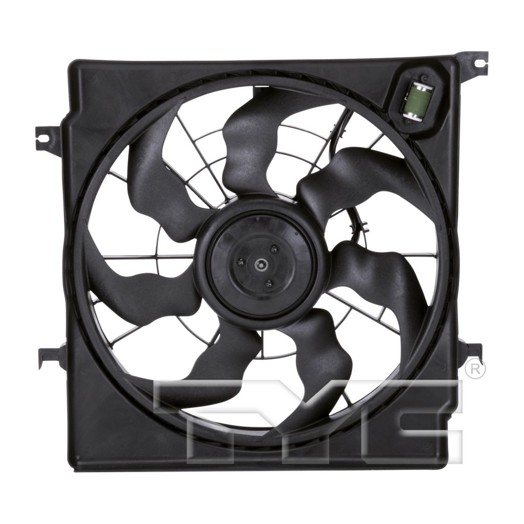 HYUNDAI SONATA RADIATOR & A/C FAN ASSEMBLY (2.0L)(TURBO)(SINGLE FAN) OEM#253803Q280 2011-2013 PL#KI3115135