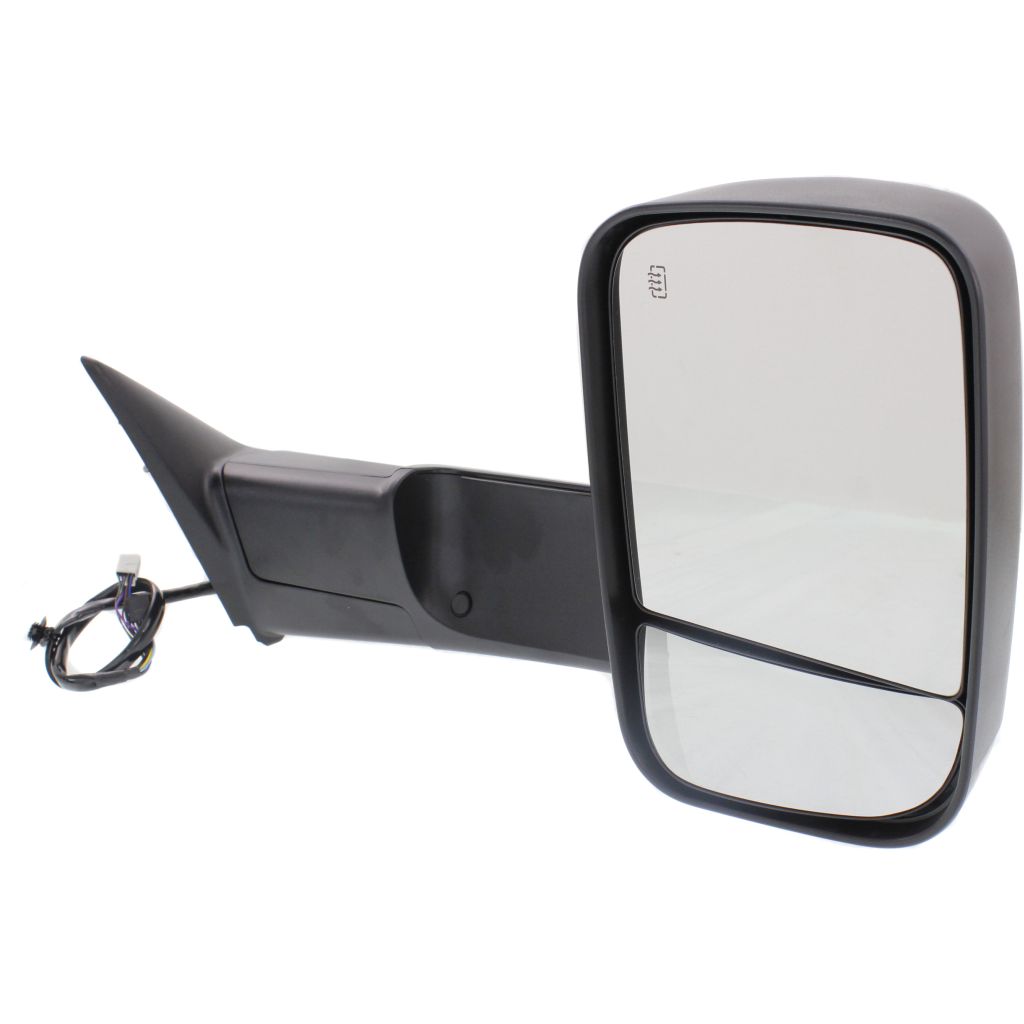 DODGE TRUCKS & VANS DODGE/PU (R2500/3500) DOOR MIRROR RIGHT (Passenger Side) PWR/HTD/SIGNAL/PUDDLE/MEMORY/PWR-FOLD(BLACK)(TOW TYPE) OEM#68412884AC 2015-2018 PL#CH1321402