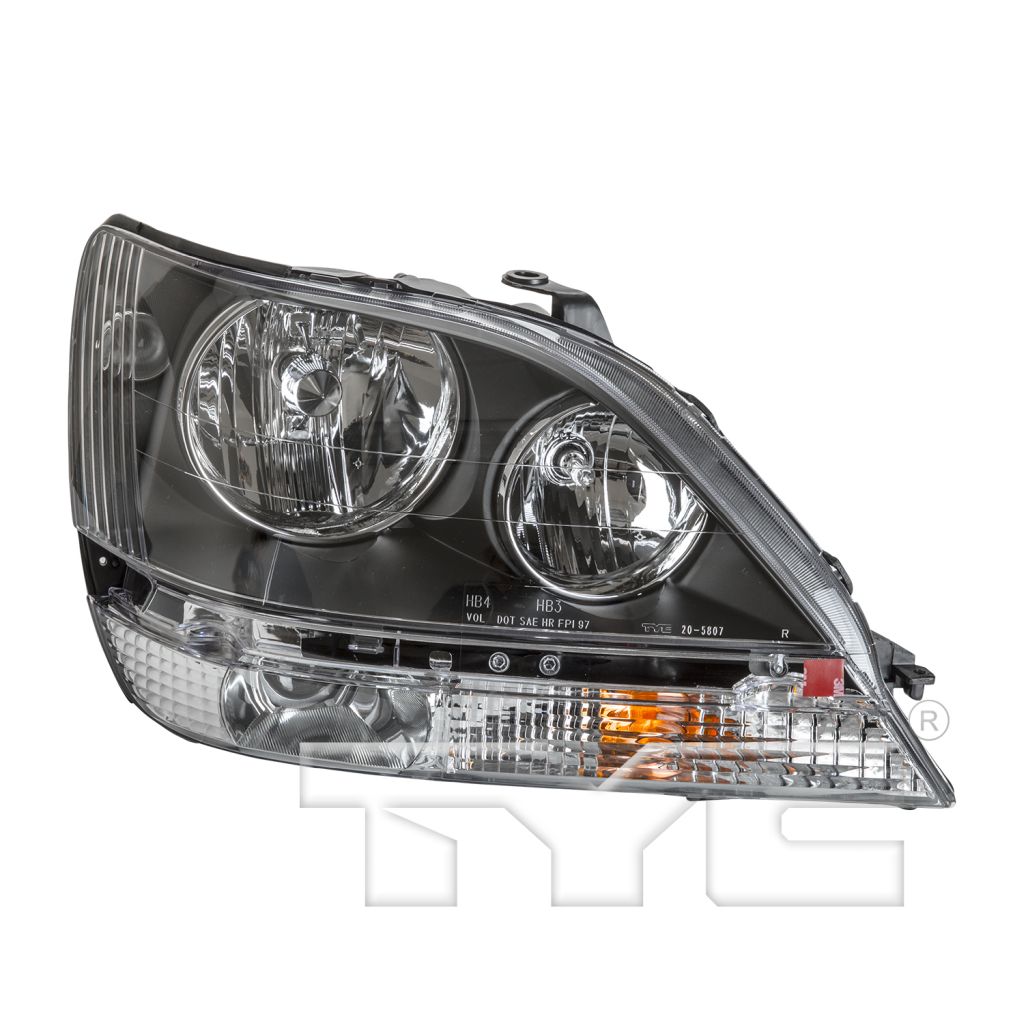 LEXUS RX 300 HEAD LAMP ASSEMBLY RIGHT (Passenger Side) (HAOGEN)(W/GRAY BASE) OEM#8111048031 1999-2000 PL#LX2503103