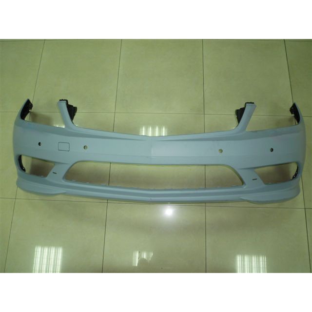 MERCEDES-BENZ C-CLASS SEDAN (204) FRONT BUMPER COVER PRIMED (SPORT)(WO/WASH)(W/ SEN)(EXC C63)(LED DRL) OEM#2048856238 2011 PL#MB1000425