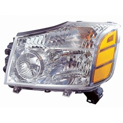NISSAN TITAN HEAD LAMP ASSY LEFT (Driver Side) **CAPA** OEM#260607S026 2004-2007 PL#NI2502154C