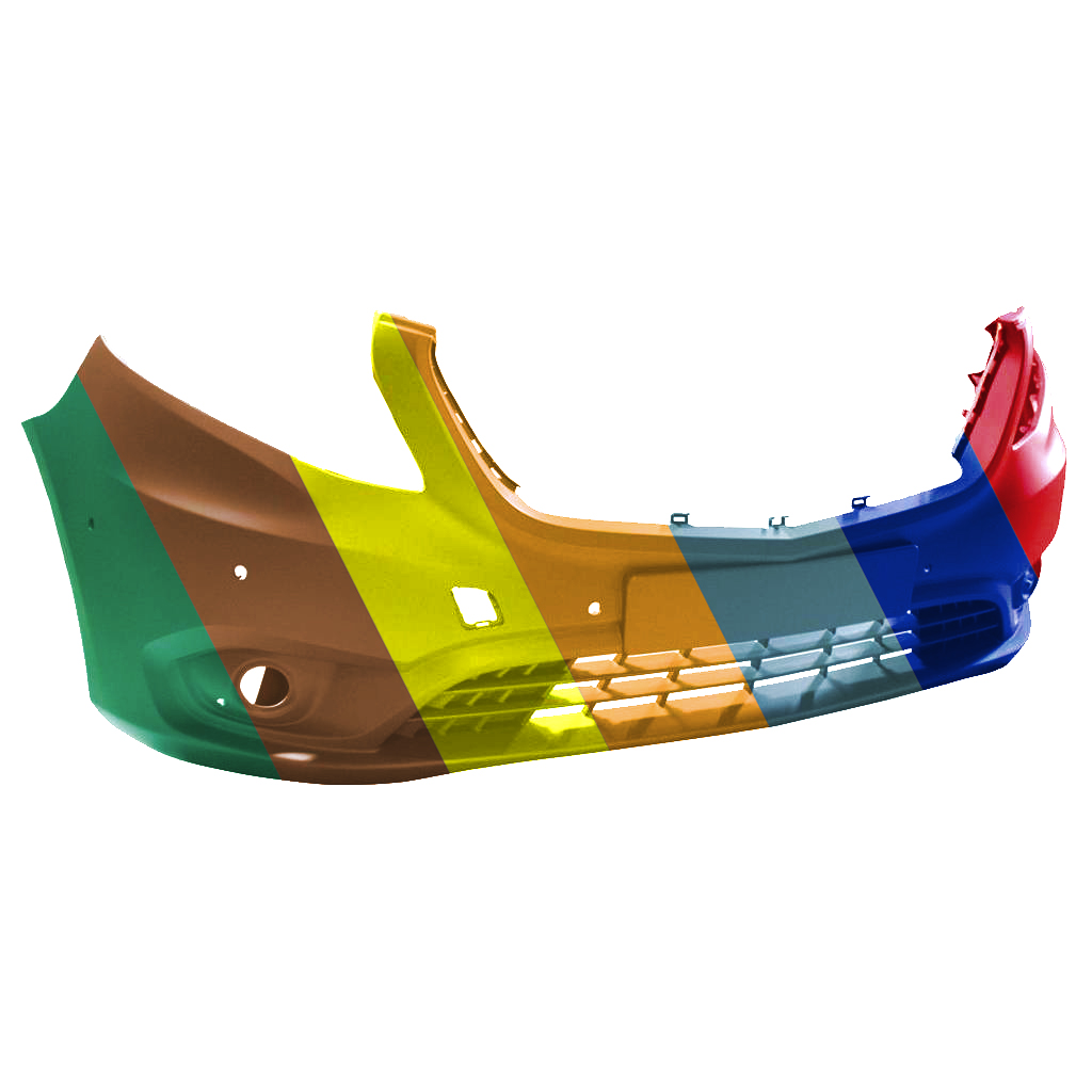 MERCEDES-BENZ METRIS FRONT BUMPER COVER PRIMED (W/ACTIVE PK ASSIST)(W/FOG) OEM#44788599259999 2016-2023 PL#MB1000509
