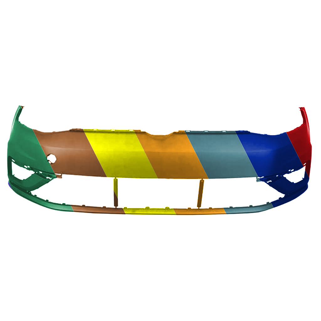 VOLKSWAGEN GOLF SPORTWAGON FRONT BUMPER COVER PRM OEM#5GM807217AFGRU 2018-2021 PL#VW1000238