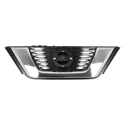NISSAN ROGUE (2.5L) GRILLE CHROME/BLACK (WO/CAMERA)(S/SV) **CAPA** OEM#623106FL0A 2017 PL#NI1200285C