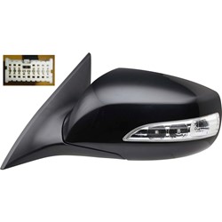 HYUNDAI GENESIS COUPE DOOR MIRROR LEFT (Driver Side) PWR/HTD/SIGNAL OEM#876102M130 2010-2016 PL#HY1320193