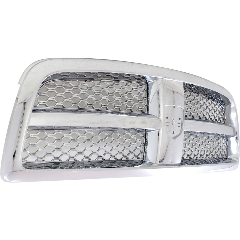 DODGE TRUCKS & VANS DODGE/PU R1500 GRILLE ASSY CHROME/CHROME MESH OEM#55372059AB 2009-2012 PL#CH1200326