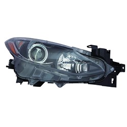 MAZDA MAZDA3 HEAD LAMP RIGHT (Passenger Side) (HALOGEN) **CAPA** OEM#BPW1510K0 2014-2016 PL#MA2503144C