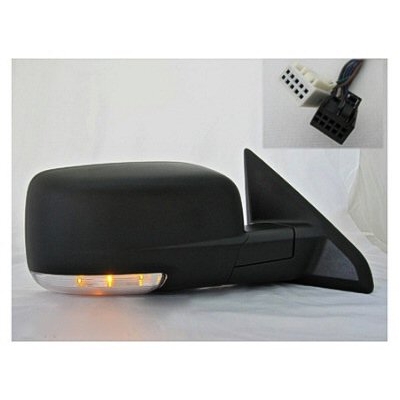 DODGE TRUCKS & VANS DODGE/PU (R1500) DOOR MIRROR RIGHT (Passenger Side) PWR/HTD/SIGNAL/PUDDLE (SINGLE GLASS)(TEXT BLACK) OEM#68026558AD 2009 PL#CH1321304