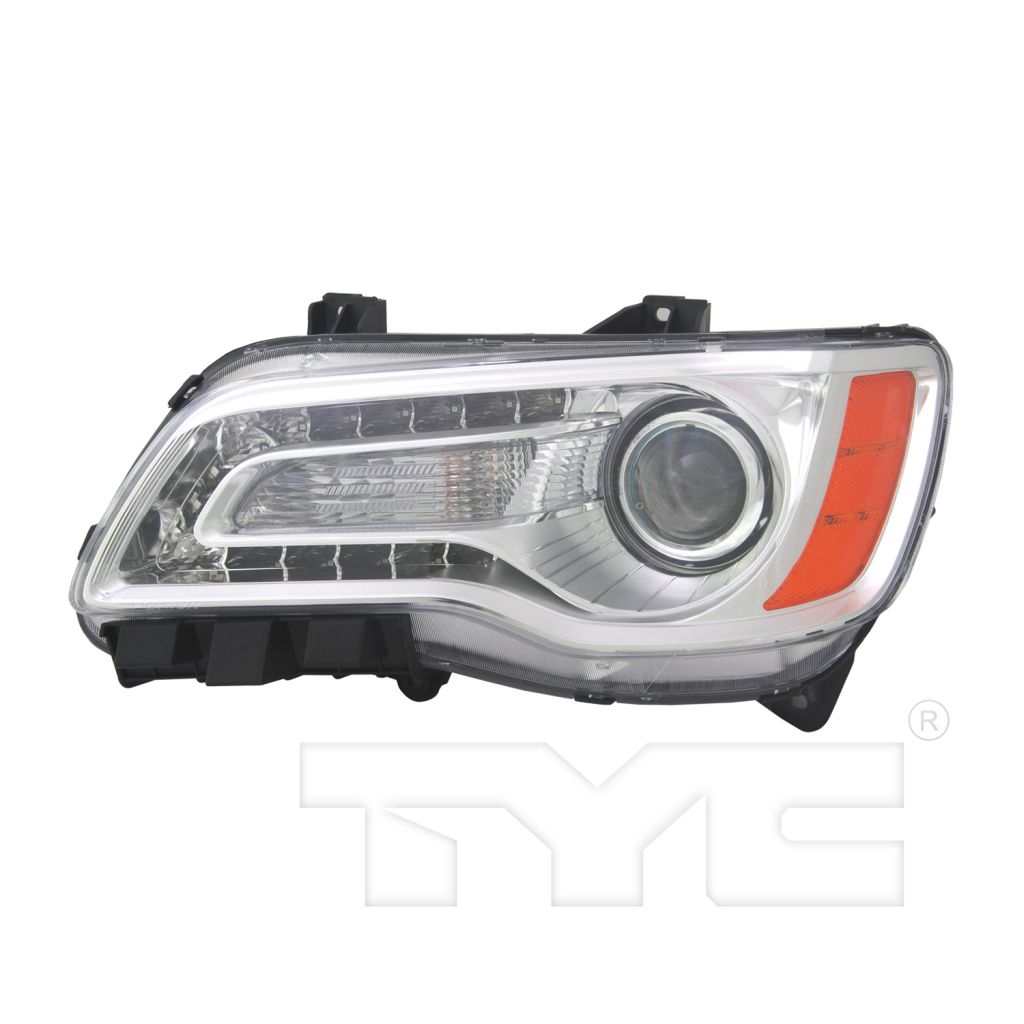 CHRYSLER 300 HEAD LAMP ASSEMBLY LEFT (Driver Side) (HALOGEN)CHR BEZEL) **CAPA** OEM#68143003AC 2011-2014 PL#CH2502231C