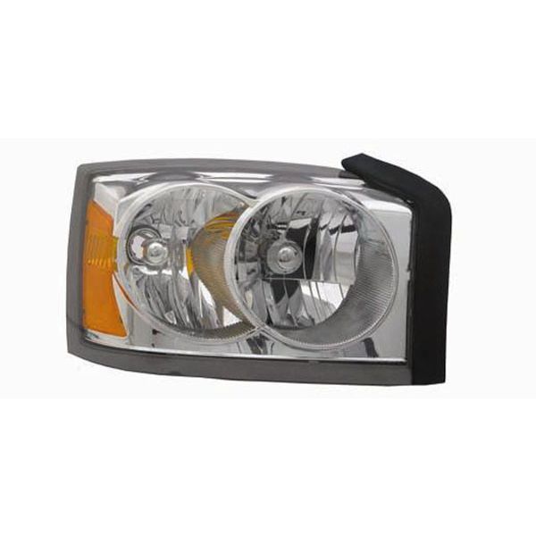 DODGE TRUCKS & VANS DAKOTA/PU HEAD LAMP ASSY RIGHT (Passenger Side) (W/O BLACK BEZEL) OEM#55077606AB 2005 PL#CH2503159
