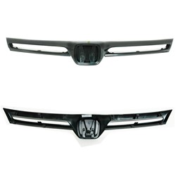HONDA CIVIC COUPE GRILLE PTD (EXC Si MDL) OEM#75100SVAA01ZA 2006-2008 PL#HO1200174