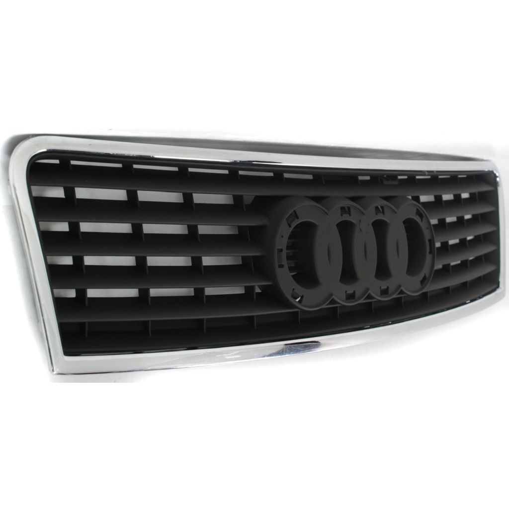 AUDI A6 SEDAN /WAGON GRILLE ASSY CHROME/BLACK (6 CYL) OEM#4B0853651F3FZ 2002-2004 PL#AU1200118