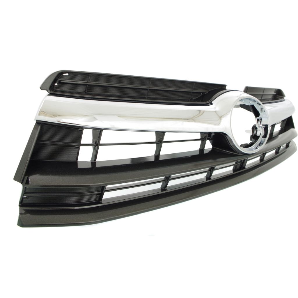 TOYOTA HIGHLANDER HYBRID GRILLE UPPER BLACK W/GRILLE MOLDING CHROME OEM#531010E170 2014-2016 PL#TO1200371
