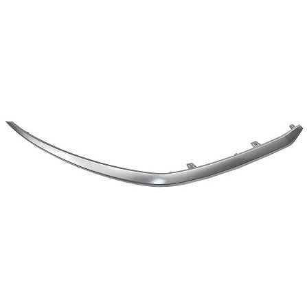 KIA FORTE SEDAN FRONT BUMPER UPPER MLDG RIGHT (Passenger Side) SATIN-CHROME (HEAD LAMP FILLER) OEM#863A8M7510 2022-2024 PL#KI1047111