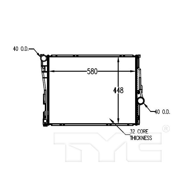 BMW BMW 3 ( ci ) (COUPE/CONVERTIBLE) RADIATOR 2.5/2.8/3.0/L6 A/T OEM#17119071519 2000-2006 PL#BM3010107