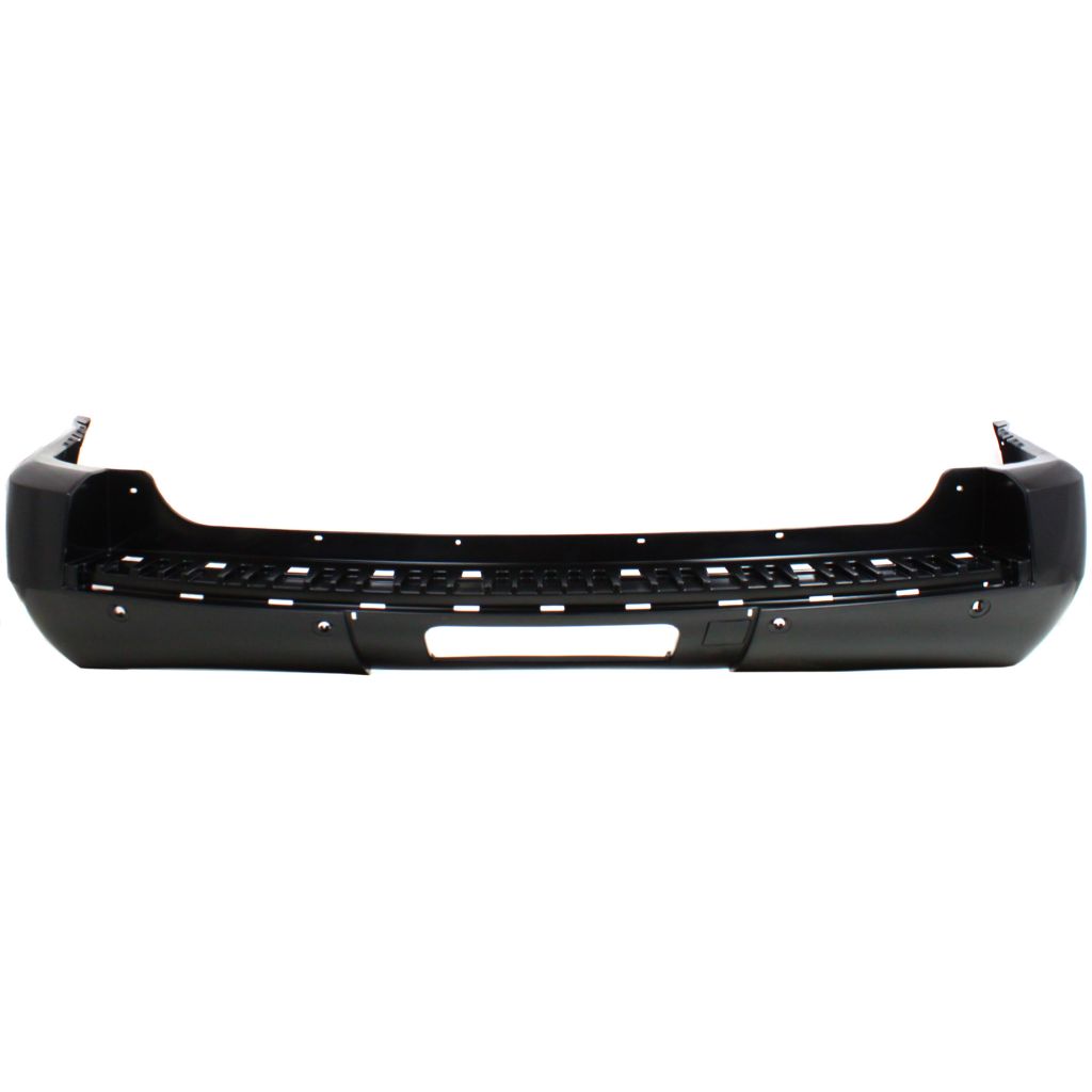 GM TRUCKS & VANS SUBURBAN (CHEVY) REAR BUMPER COVER PRIMED (W/SENSOR)( W/CHR MOLDING HOLE )(LTZ MDL) OEM#20951796 2007-2014 PL#GM1100786