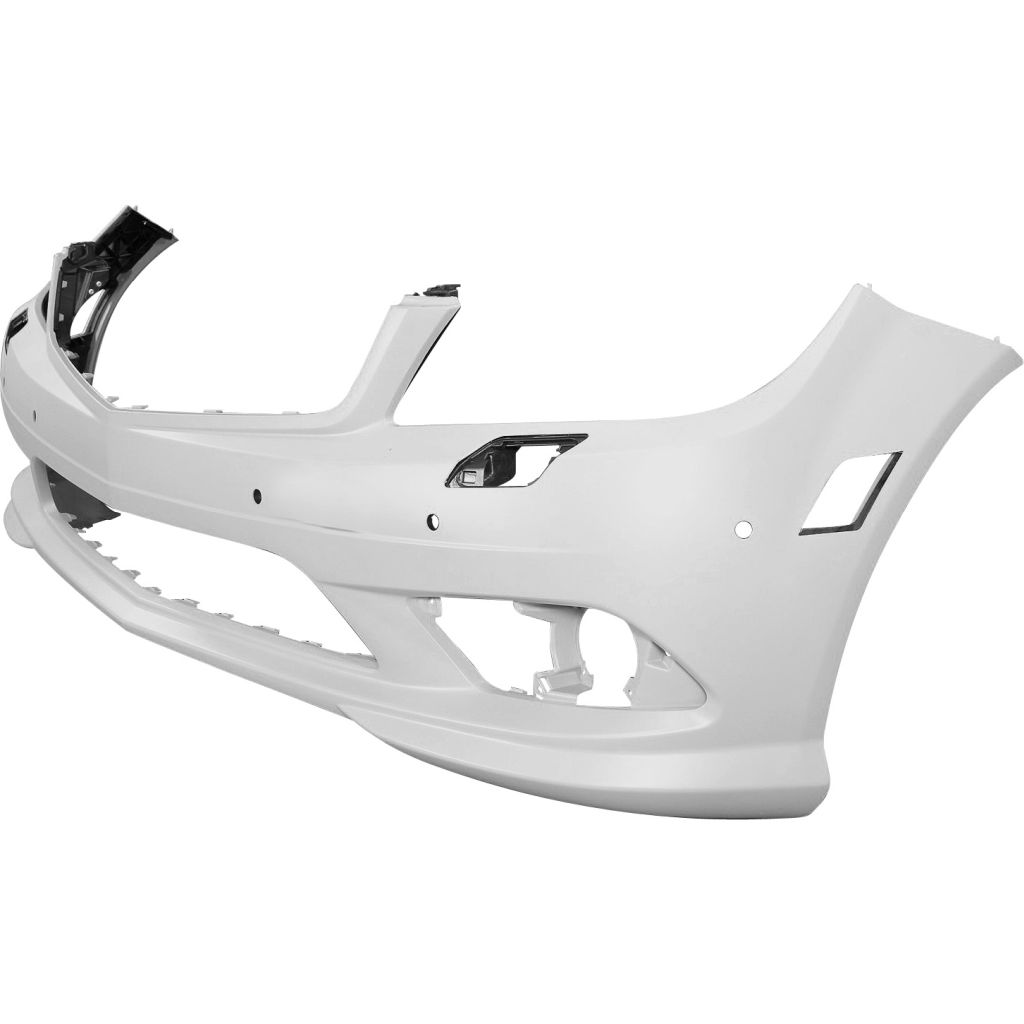 MERCEDES-BENZ C-CLASS SEDAN (204) FRONT BUMPER COVER PRIMED (SPORT)(WO/CHROME MLD)(W/ WASH)(W/SEN)(EXC C63) OEM#2048857825 2008-2010 PL#MB1000343
