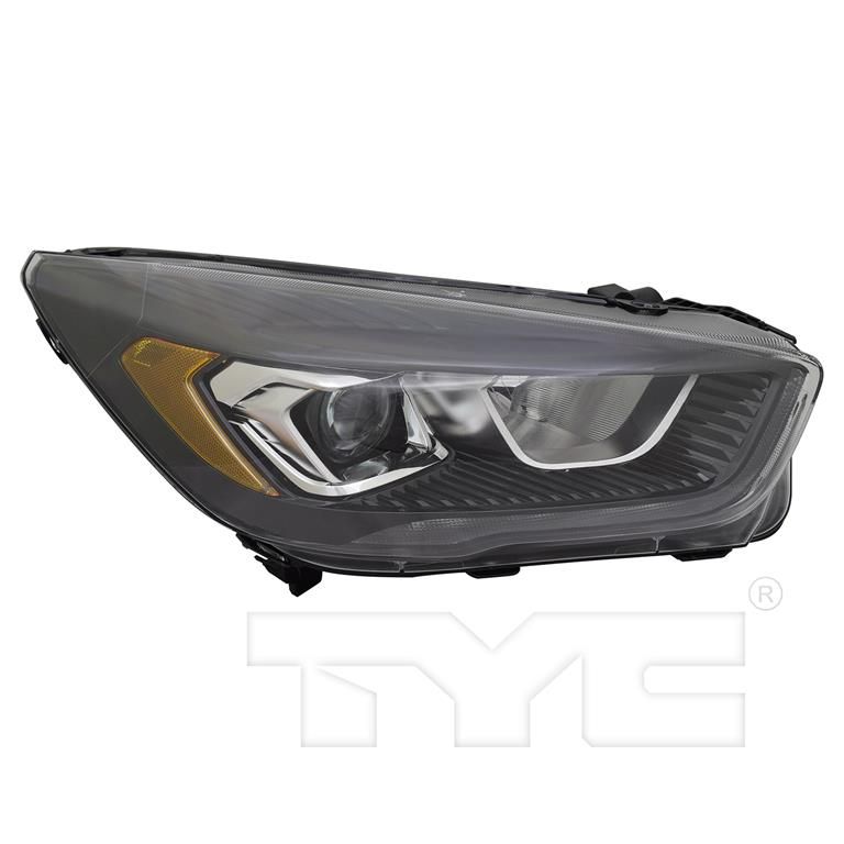 FORD TRUCKS & VANS ESCAPE HEAD LAMP ASSY RIGHT (Passenger Side) (HALOGEN)(W/SIGNATURE)(W/BLACK BEZEL) OEM#GJ5Z13008U-PFM 2017-2019 PL#FO2503352
