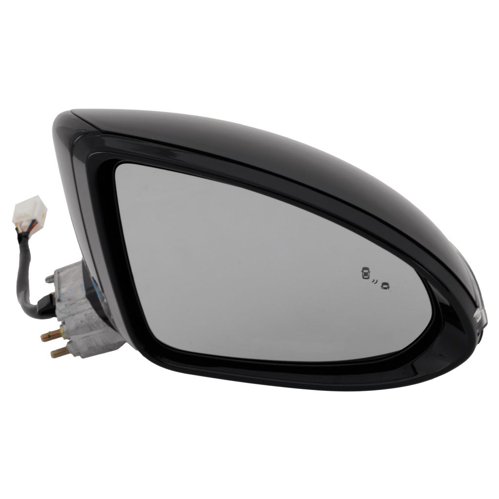 HYUNDAI SONATA DOOR MIRROR RIGHT (Passenger Side) PWR/HTD/SIGNAL (BLIND DETECT)(SEL PLUS/N LINE)(MATE BLACK) OEM#87620L0040 2020-2023 PL#HY1321273